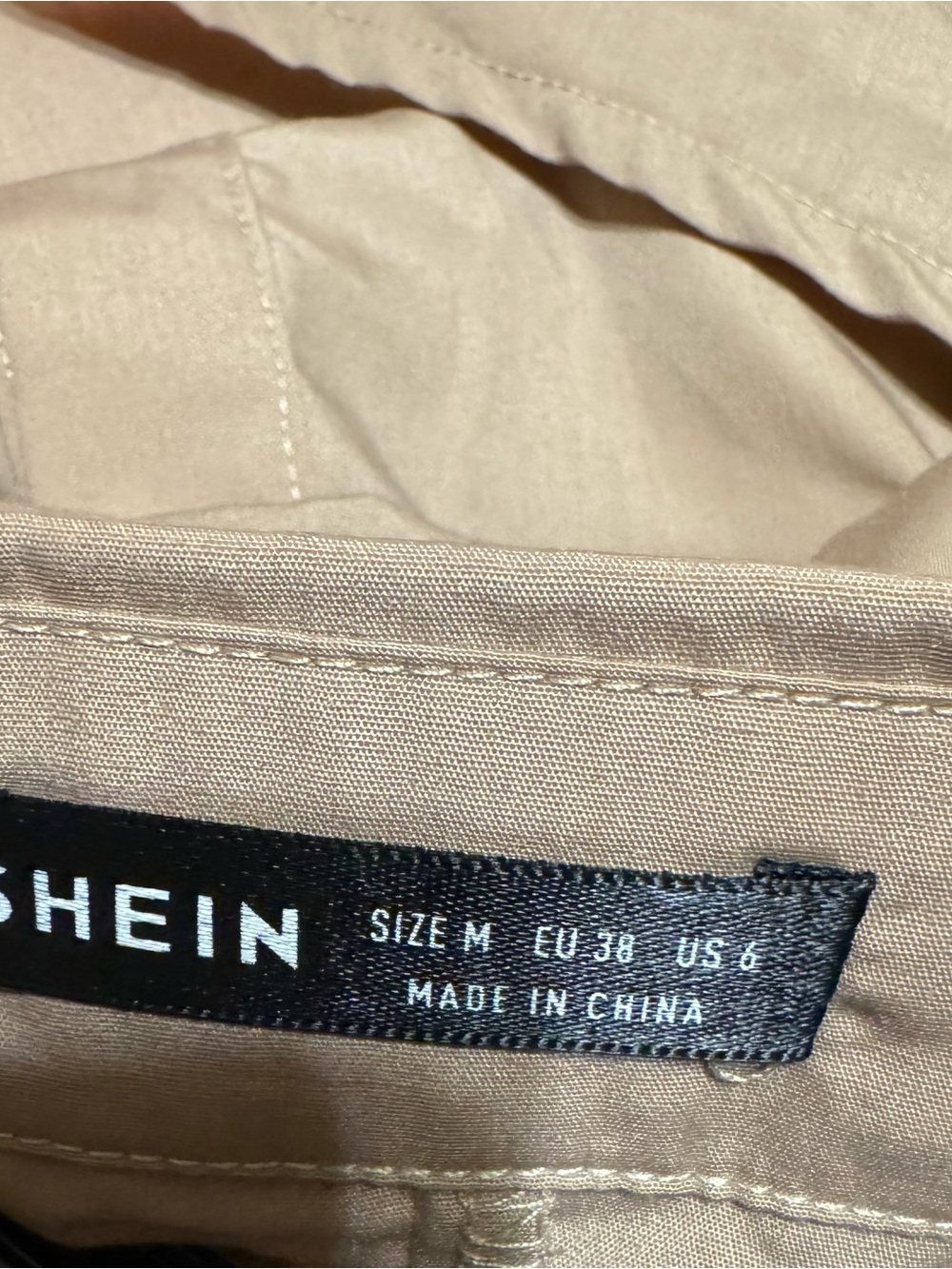 SHEIN Men's Beige Cotton Blend Pants - Size M - Picture 6 of 6